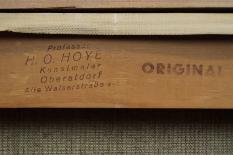 Górska kapliczka na tle pejzażu Hermann Otto Hoyer