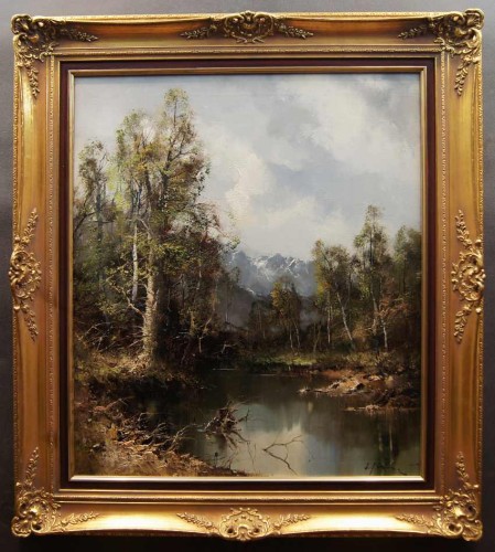 Paul Henze - Morro I Krajobraz z Marquartstein Aukcyjne malarstwo