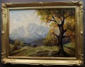 Walter Janotta - Jesienny widok z panoramą górską aukcyjny artysta