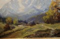 Walter Janotta - Jesienny widok z panoramą górską aukcyjny artysta