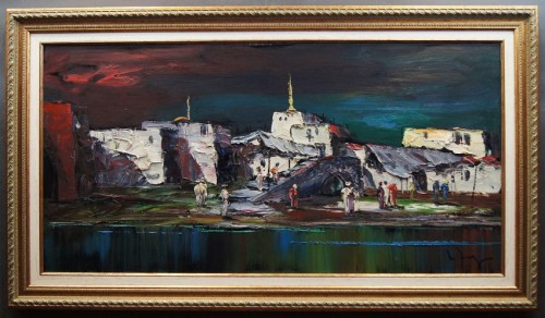 Pejzaż nocny z Maroko obraz Impresjonizm w wydaniu profesora Willy Jäger