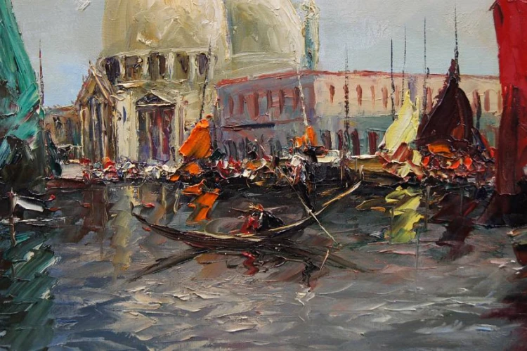 Wenecja Canal Grande z widokiem na Santa Maria - Benno Stadler