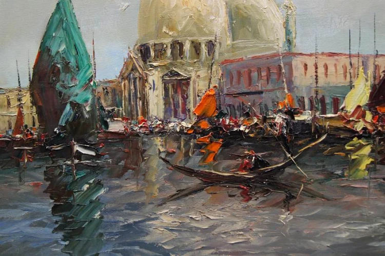 Wenecja Canal Grande z widokiem na Santa Maria - Benno Stadler