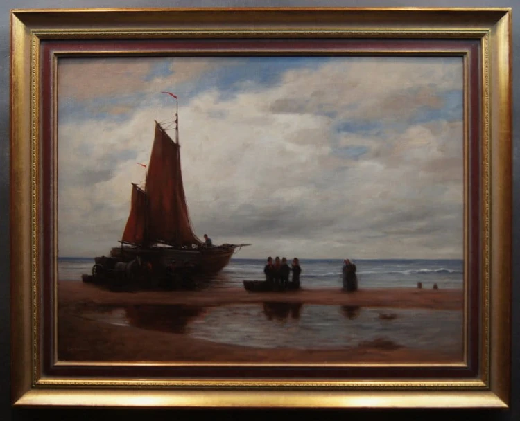 Friedrich Heinrich Brühne I Życie holenderskich rybaków nad morzem