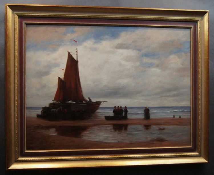 Friedrich Heinrich Brühne I Życie holenderskich rybaków nad morzem