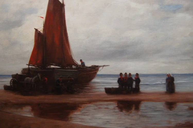 Friedrich Heinrich Brühne I Życie holenderskich rybaków nad morzem