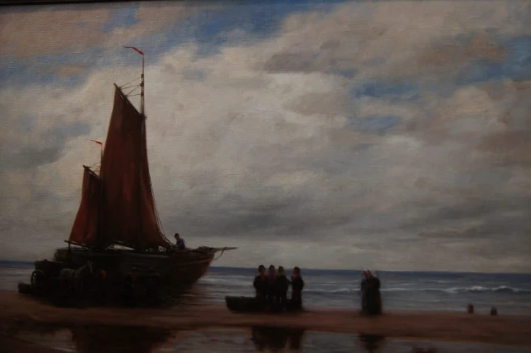 Friedrich Heinrich Brühne I Życie holenderskich rybaków nad morzem