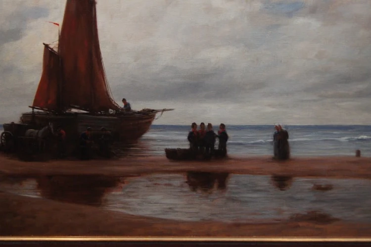 Friedrich Heinrich Brühne I Życie holenderskich rybaków nad morzem