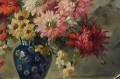 Kwiaty w pięknym wazonie aukcyjne malarstwo Hedwig Petermann