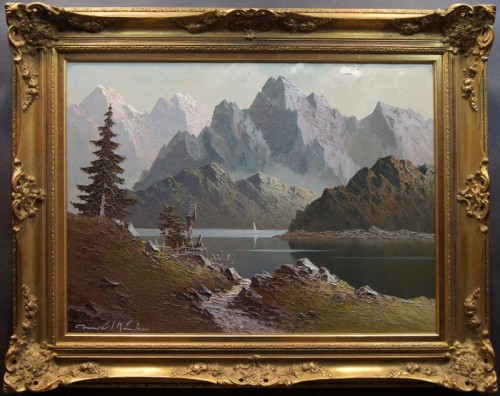 Pejzaż górski - Maler Gustav Weiss