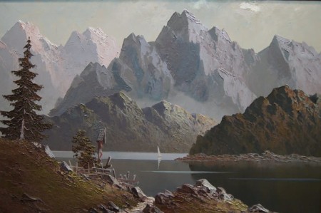 Gustav Weiss - GUWE - Widok na jezioro Toblacher obraz
