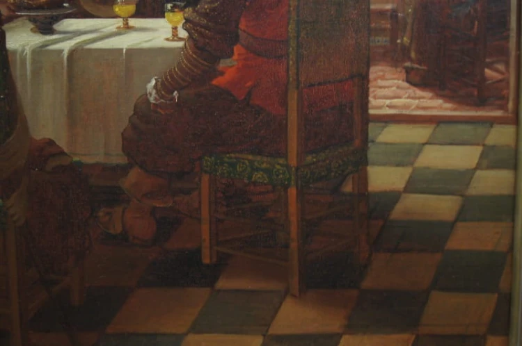 Philip Waldegg Wesoła scena w salonie obraz olejny
