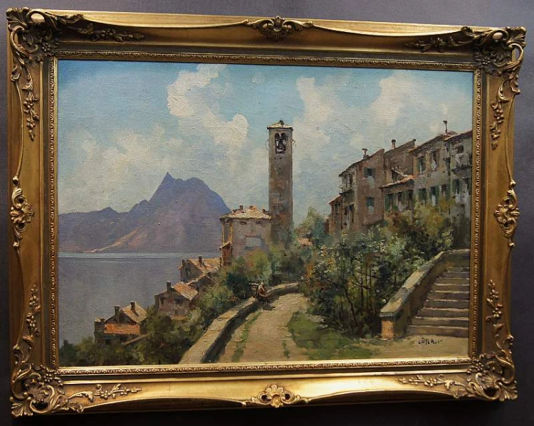 Jean Jacques Lüscher 1884-1955 - Włoski pejzaż