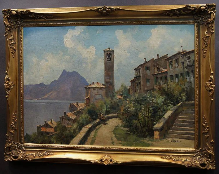Jean Jacques Lüscher 1884-1955 - Włoski pejzaż