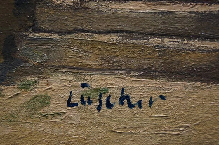 Jean Jacques Lüscher 1884-1955 - Włoski pejzaż