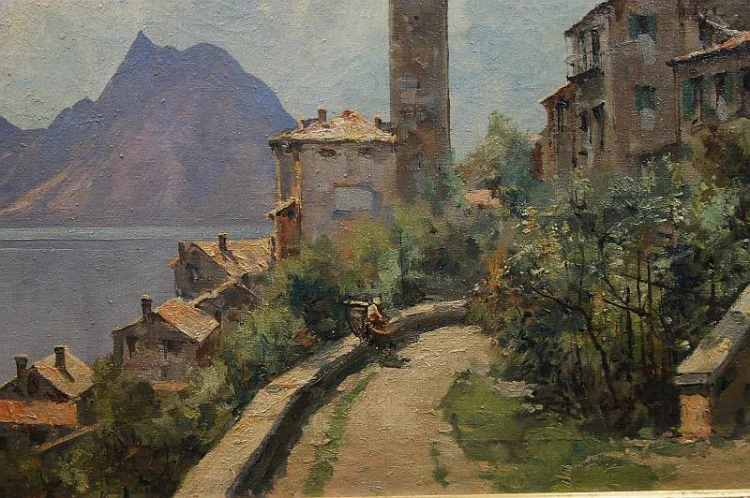Jean Jacques Lüscher 1884-1955 - Włoski pejzaż