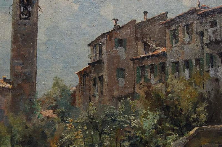 Jean Jacques Lüscher 1884-1955 - Włoski pejzaż