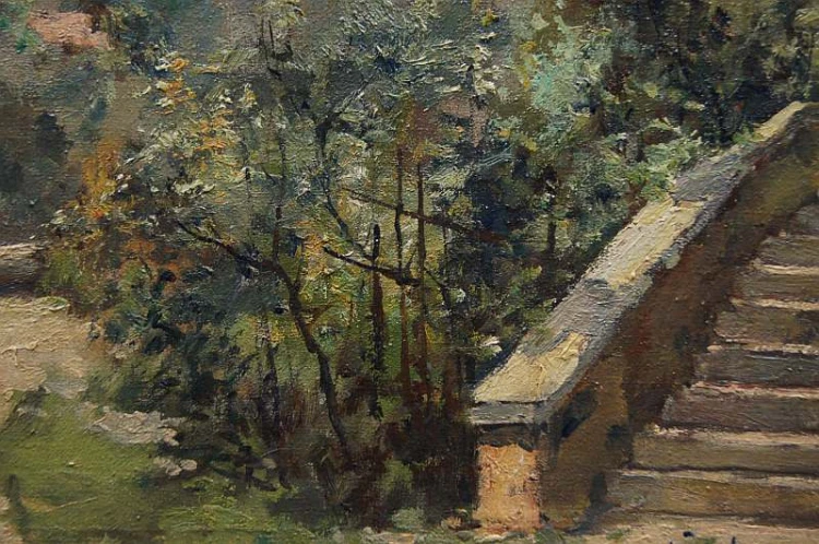 Jean Jacques Lüscher 1884-1955 - Włoski pejzaż