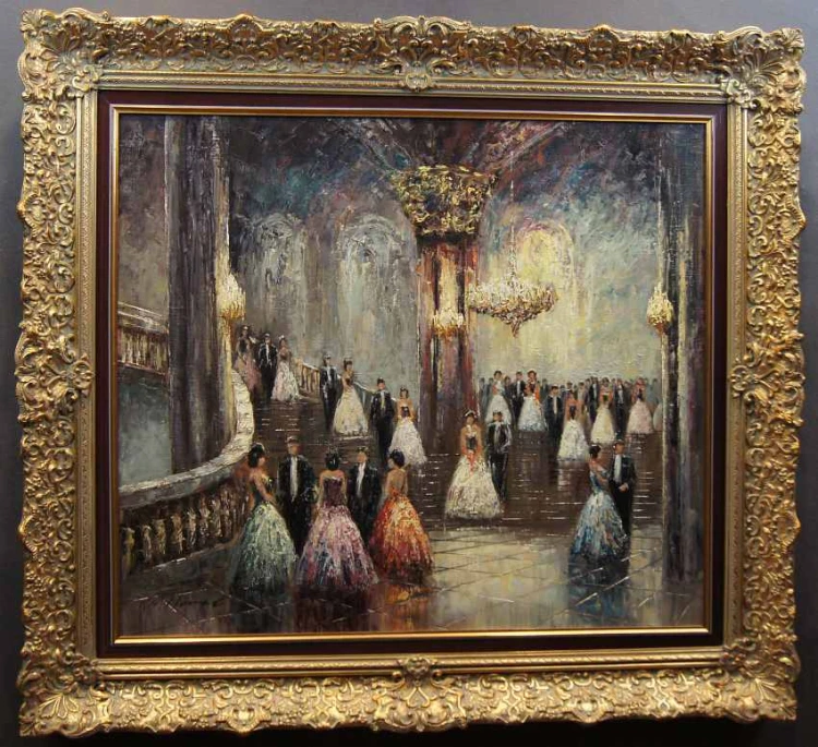 Eine außergewöhnliche Ballsaal-Szene - ein sehr empfehlenswertes Stück! - Original. Paul Henze - Morro