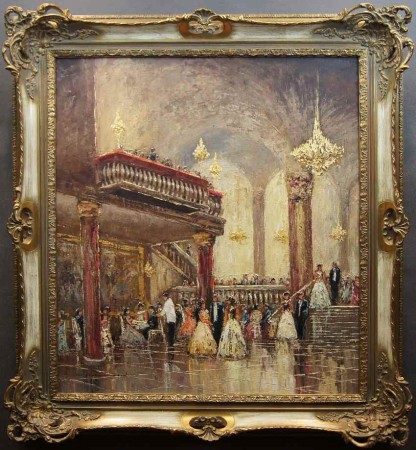 Pałacowy obraz - Dworski bal na tysiąc par Christian Stemmeler * 1928