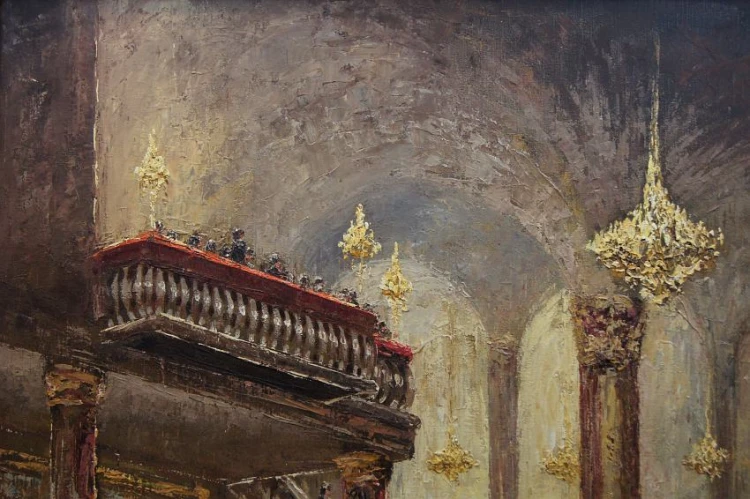 Pałacowy obraz - Dworski bal na tysiąc par Christian Stemmeler * 1928