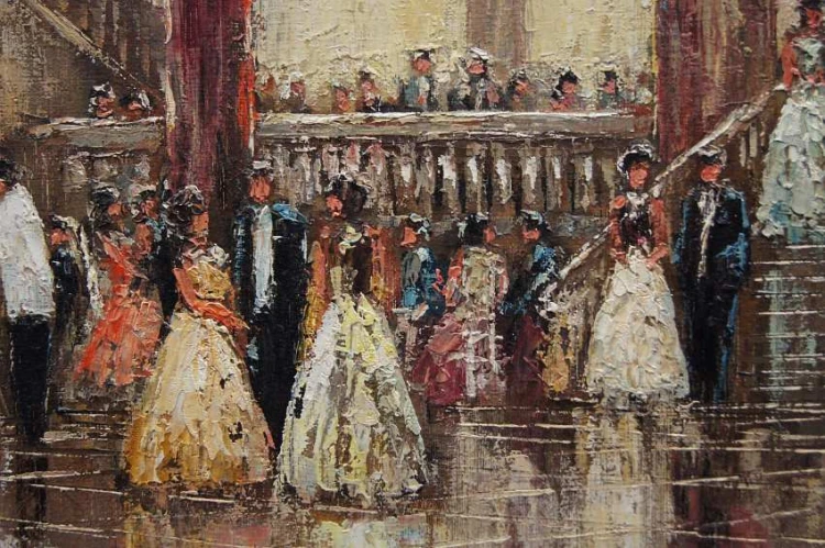 Pałacowy obraz - Dworski bal na tysiąc par Christian Stemmeler * 1928