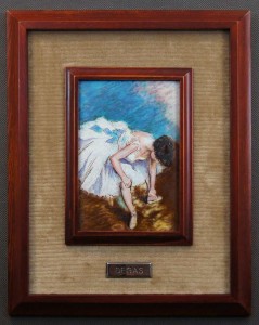 Obraz malowany emalią na blasze Edgar Degas - Tancerka