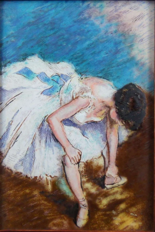 Obraz malowany emalią na blasze Edgar Degas - Tancerka