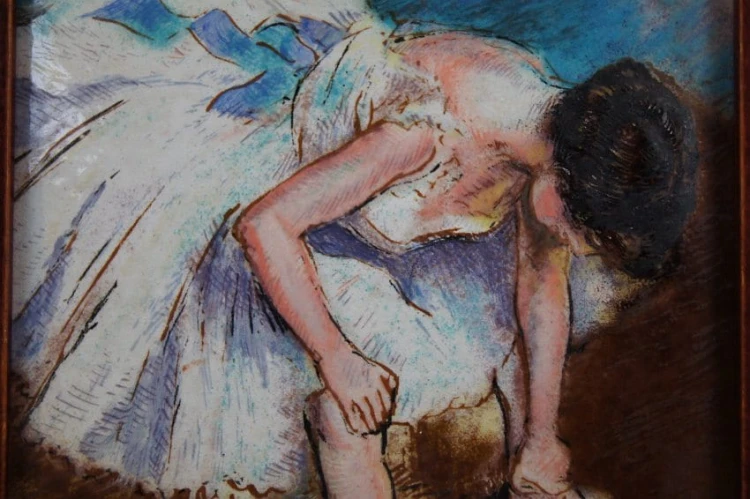 Obraz malowany emalią na blasze Edgar Degas - Tancerka