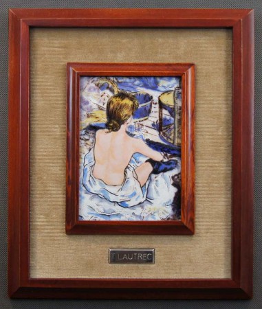 Obraz na blasze malowany emalią Henri de Toulouse-Lautrec - Toaleta
