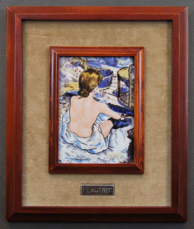Obraz na blasze malowany emalią Henri de Toulouse-Lautrec - Toaleta