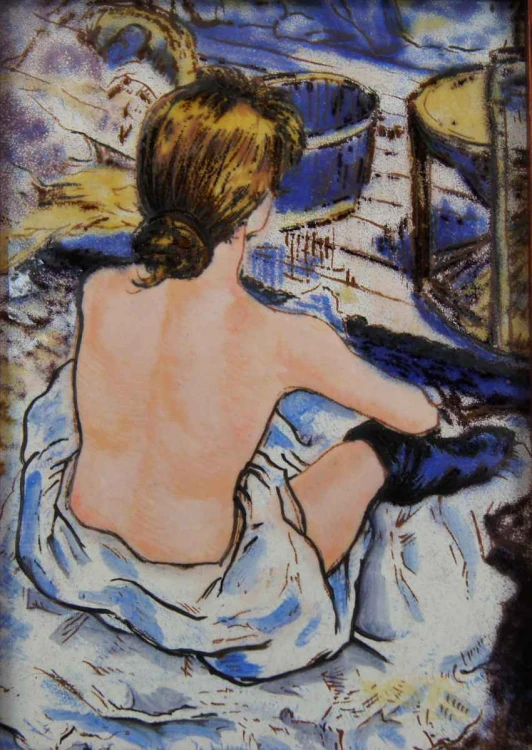 Obraz na blasze malowany emalią Henri de Toulouse-Lautrec - Toaleta