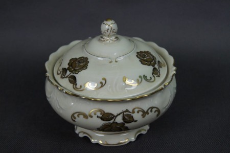 Porcelana Krister Szlachetna bombonierka piękne złocenia