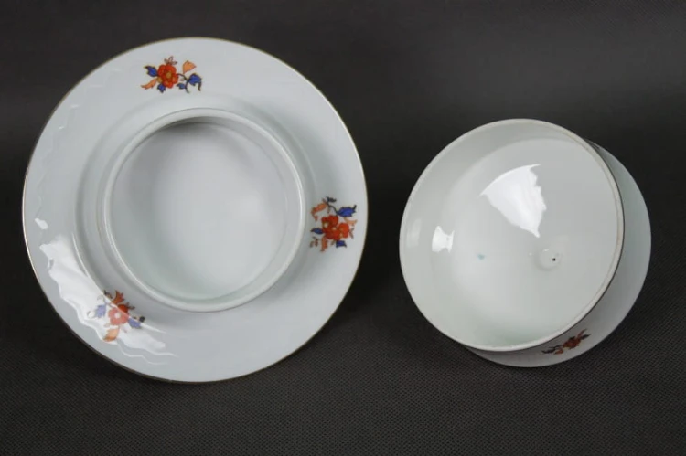 Sorau - Żarska porcelana okrągła maselniczka Astoria