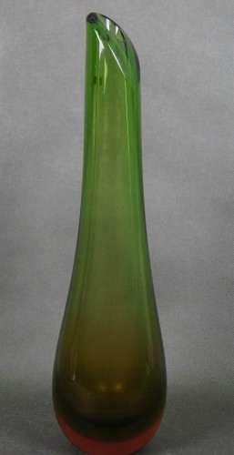 Sommerso Wazon szklany WMF zielono czerwony