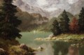 Górska panorama niemieckie malarstwo olejne Jurgen Winter