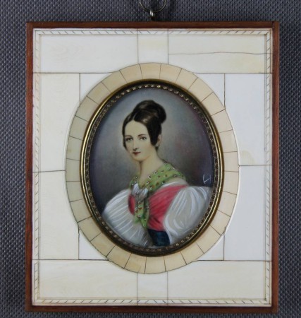 Księżniczka Lichtenstein - miniaturowy obraz ręcznie malowany