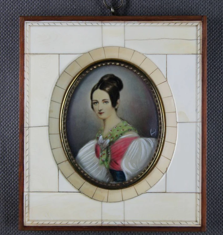 Księżniczka Lichtenstein - miniaturowy obraz ręcznie malowany