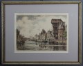 Danzig Gdańsk autentyczna grafika Alfred Jensen