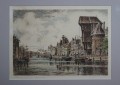 Danzig Gdańsk autentyczna grafika Alfred Jensen