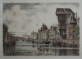 Danzig Gdańsk autentyczna grafika Alfred Jensen