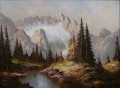 Pejzaż górski - obraz olejny Heinrich Bachmann