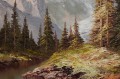 Pejzaż górski - obraz olejny Heinrich Bachmann