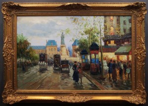 Paryż w czarującej odsłonie impresjonistyczne dzieło olejne