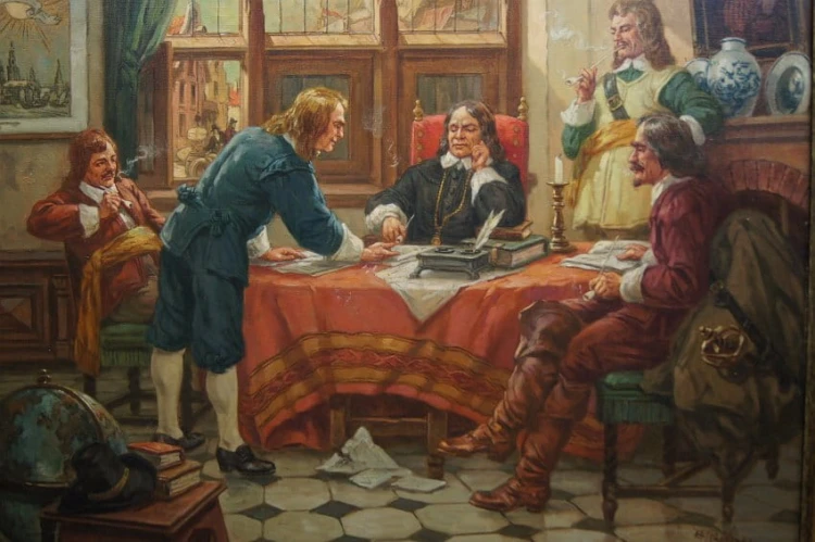 U notariusza dekoracyjny obraz do kancelarii Hermann Prediger