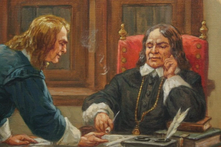 U notariusza dekoracyjny obraz do kancelarii Hermann Prediger
