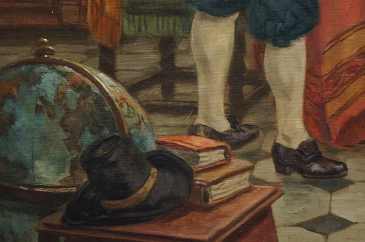 U notariusza dekoracyjny obraz do kancelarii Hermann Prediger