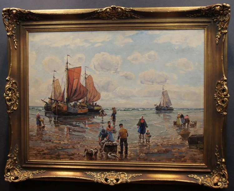 Ölgemälde von F. M. Richter Reich