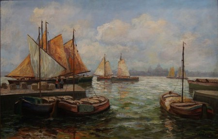 stary obraz olejny Josef Dederichs