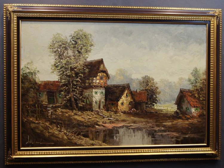 ölgemälde von Profesor August Wendehals